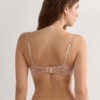 Tiziana Wireless Plunge Triangle Bra in Silk and Lace