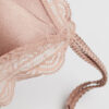 Tiziana Wireless Plunge Triangle Bra in Silk and Lace