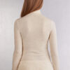 Turtleneck Top in Modal Light with Cashmere Lame