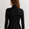 Turtleneck Top in Modal Light with Cashmere Lame