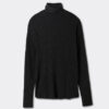 Turtleneck Top in Modal Light with Cashmere Lame
