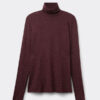 Turtleneck Top in Modal Light with Cashmere Lame