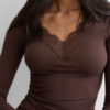 Ultralight Cashmere Lace Long Sleeve Shirt