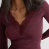 Ultralight Cashmere Lace Long Sleeve Shirt