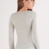 Ultralight Cashmere Lace Long Sleeve Shirt