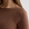 Ultralight Cotton Bateau Neck Top
