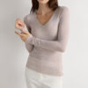V-Neck Top in Modal Ultralight with Cashmere