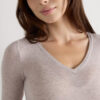 V-Neck Top in Modal Ultralight with Cashmere