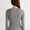 V-Neck Top in Modal Ultralight with Cashmere