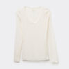 V-Neck Top in Modal Ultralight with Cashmere