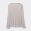 V-Neck Top in Modal Ultralight with Cashmere